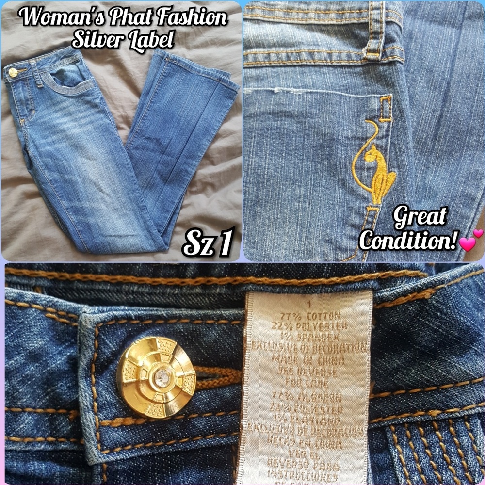 💕Phat Fashions Silver Label Jeans - Sz 1💕